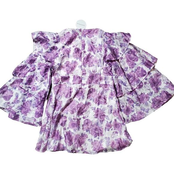 Boohoo Purple Floral Mini Dress - Picture 2 of 15